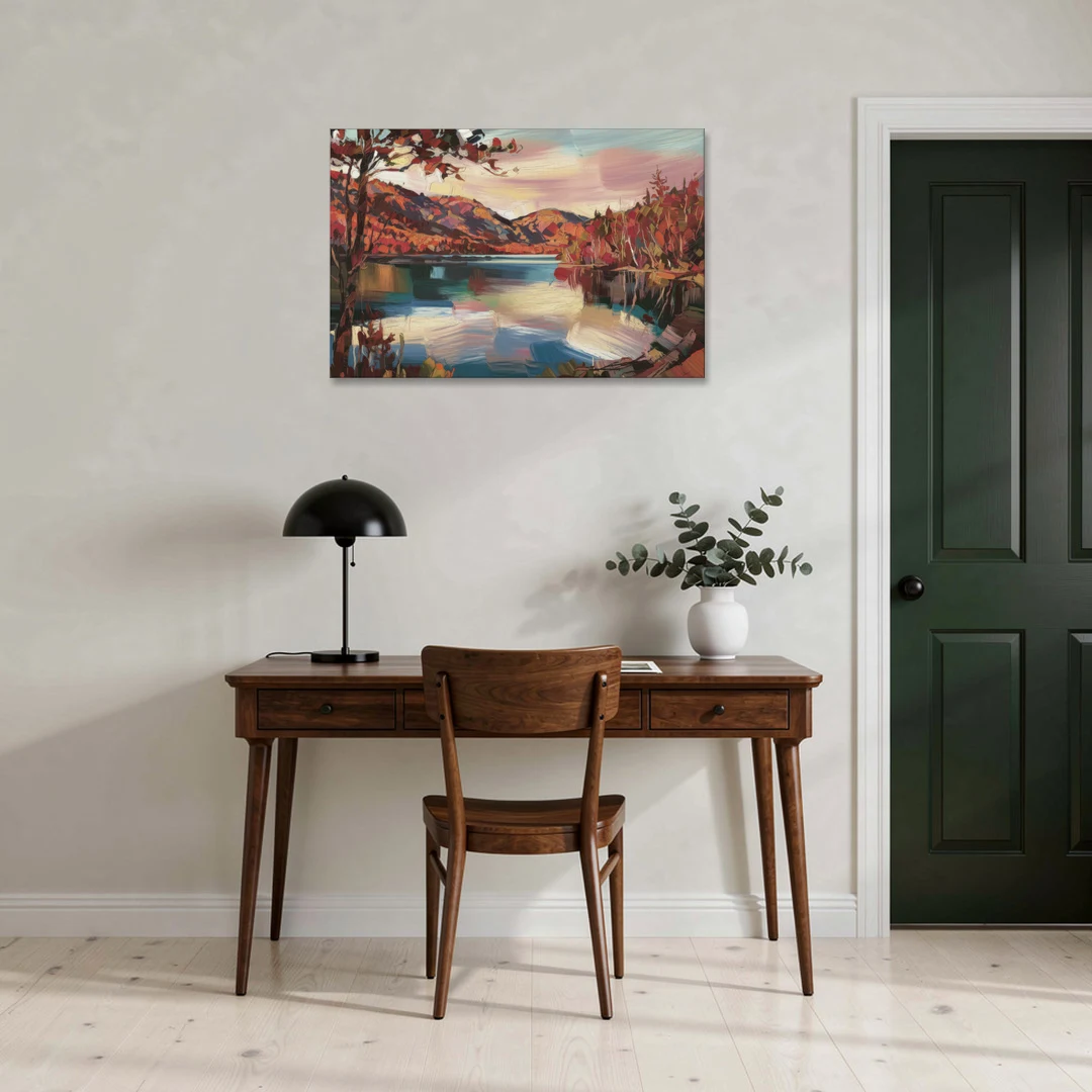 Lake Placid Adirondack Serenity - Canvas Wall Art - Office - 36x24