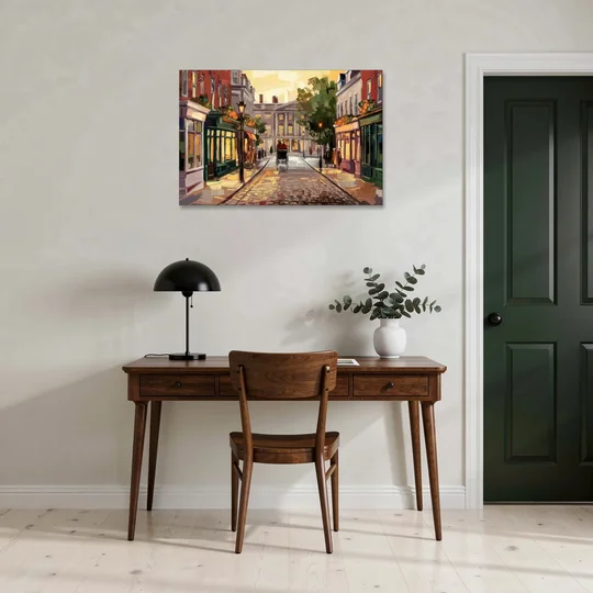 Lancaster Historic Downtown - Canvas Wall Art - Office - 36x24