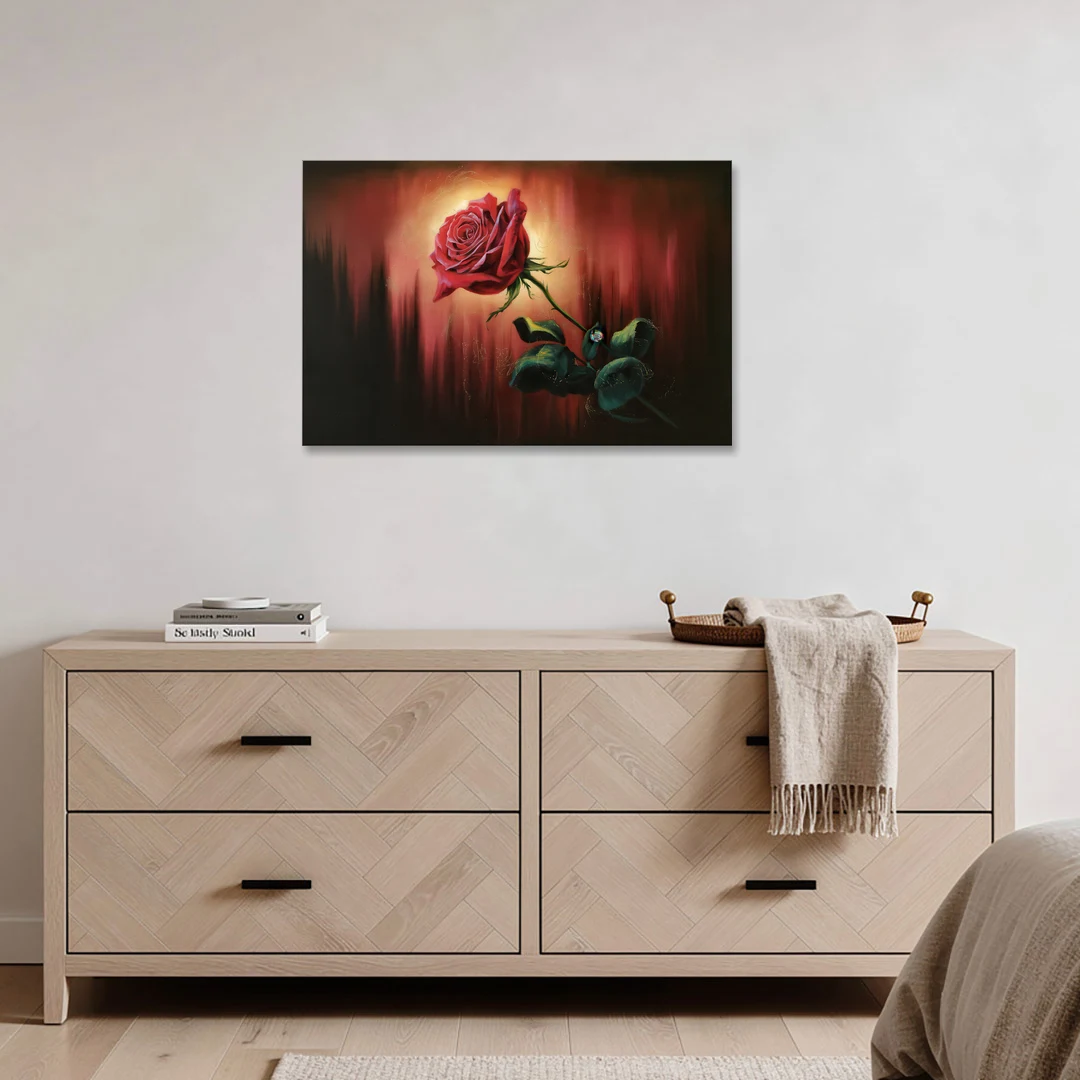 Lancaster Red Rose City Heritage - Canvas Wall Art - Coffee Table - 36x24