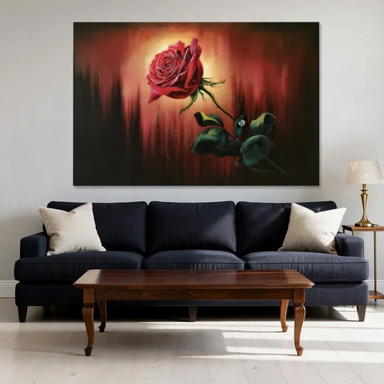 Lancaster Red Rose City Heritage - Canvas Wall Art - Sofa - 60x40