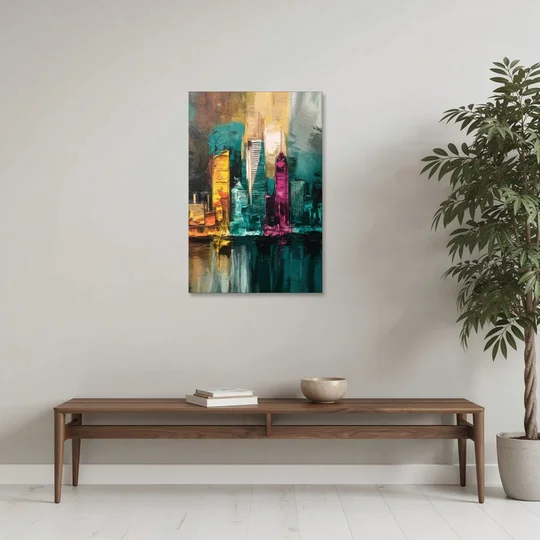 Lancaster Scenic Skyline - Canvas Wall Art - Coffee Table - 24x36