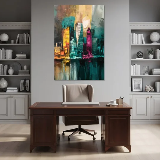 Lancaster Scenic Skyline - Canvas Wall Art - Office - 40x60