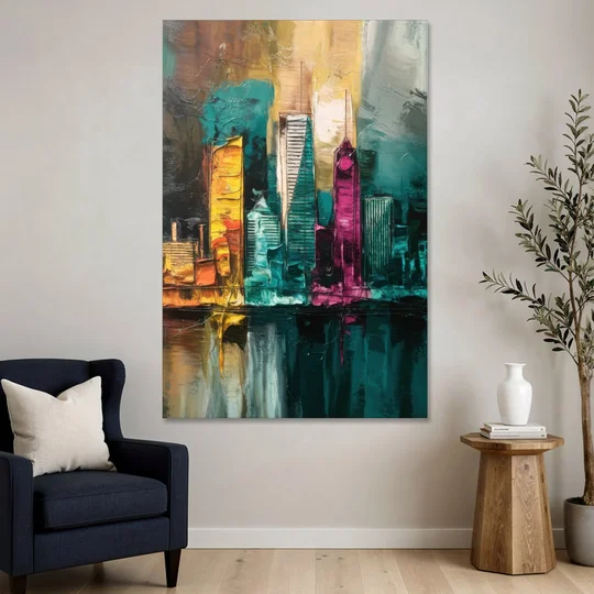 Lancaster Scenic Skyline - Canvas Wall Art - Sofa - 40x60