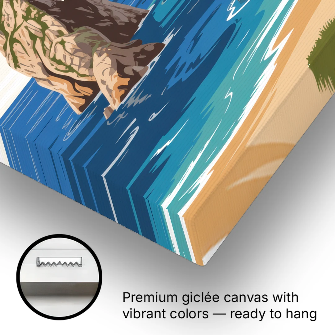 Land’s End Rock Formations - Canvas Wall Art - Gallery Wrap Corner