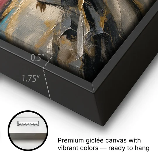 Large Jesus Wall Art with Arms Open to Light - Black Framed Canvas Wall Art - Gallery Wrap Corner