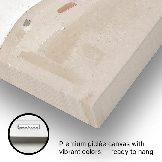 Large Minimalist Wall Art of a Clay Slope - Canvas Wall Art - Gallery Wrap Corner