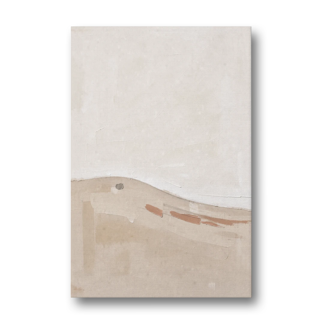 Large Minimalist Wall Art of a Clay Slope - Canvas Wall Art - Front