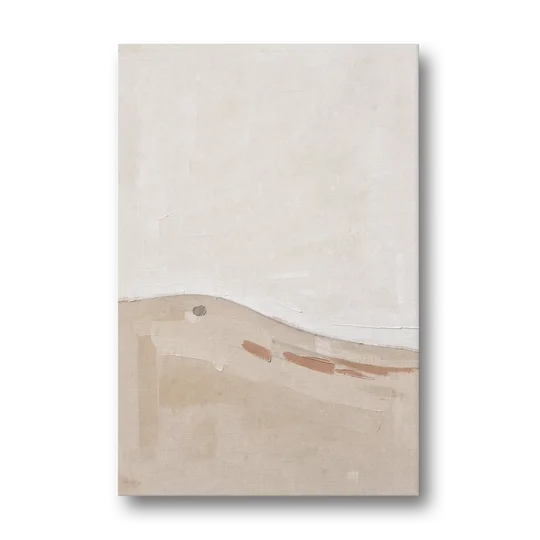 Large Minimalist Wall Art of a Clay Slope - Canvas Wall Art - Front