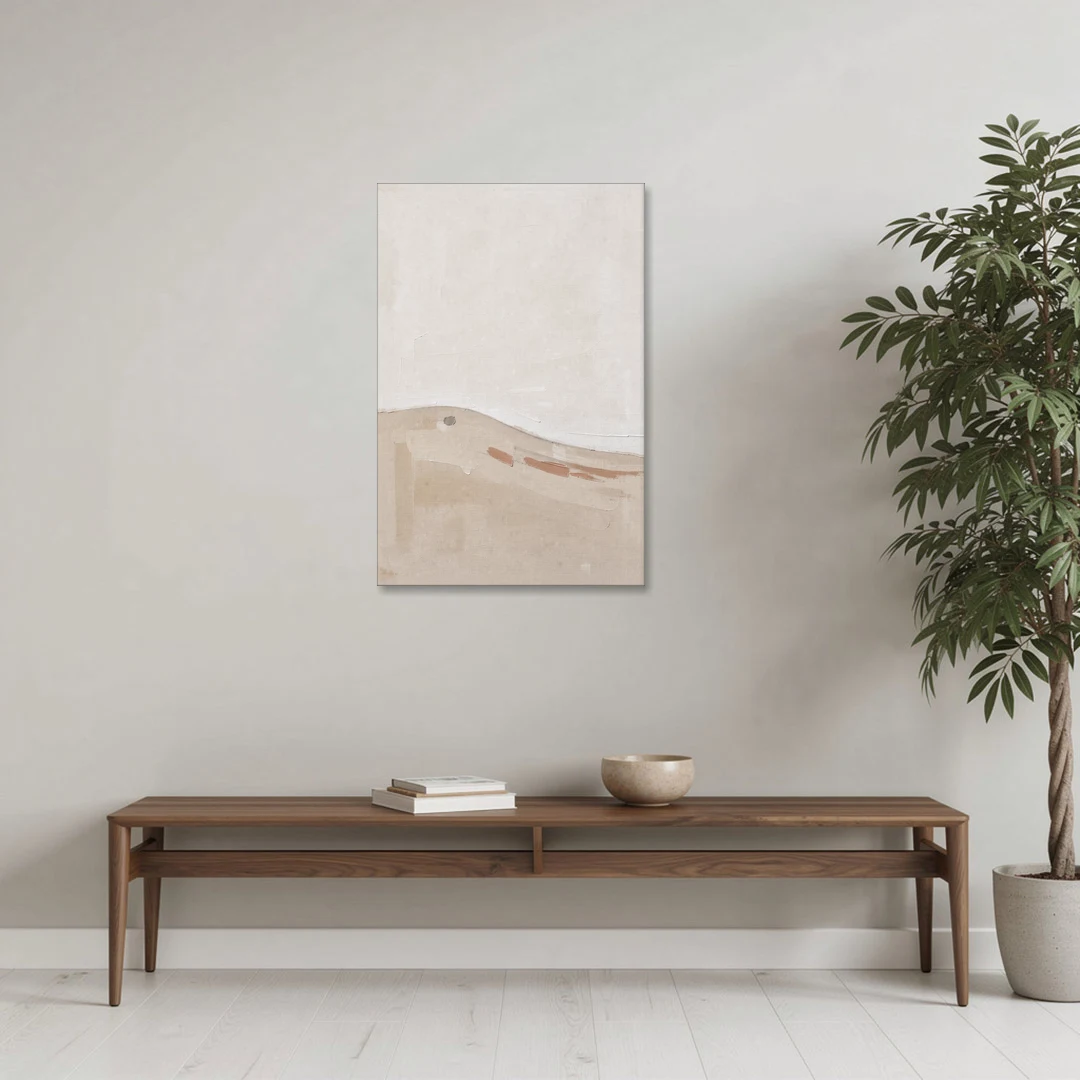 Large Minimalist Wall Art of a Clay Slope - Canvas Wall Art - Coffee Table - 24x36