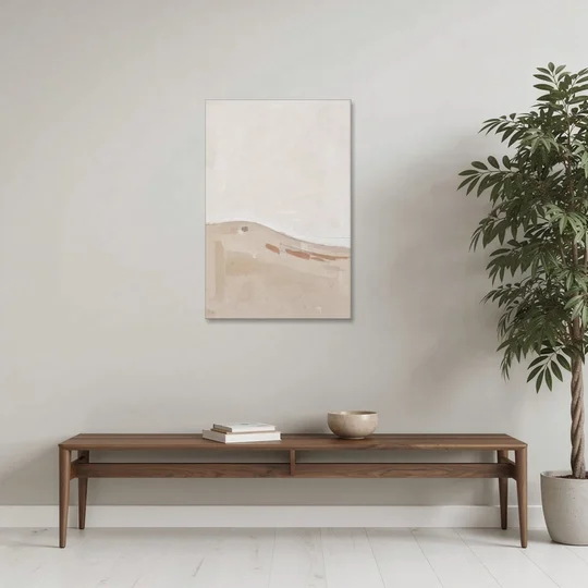 Large Minimalist Wall Art of a Clay Slope - Canvas Wall Art - Coffee Table - 24x36