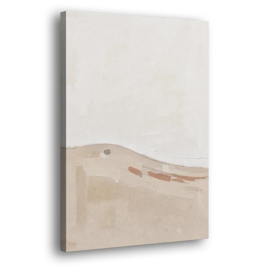 Large Minimalist Wall Art of a Clay Slope - Canvas Wall Art - Side