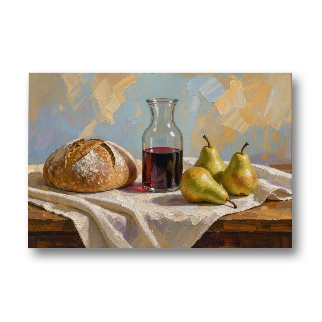 Large Wall Art for Dining Room Still Life - Canvas Wall Art - Front