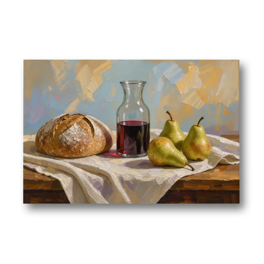 Large Wall Art for Dining Room Still Life - Canvas Wall Art - Front