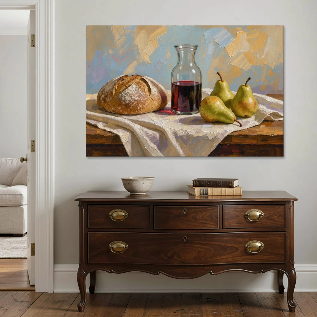Large Wall Art for Dining Room Still Life - Canvas Wall Art - Coffee Table - 60x40