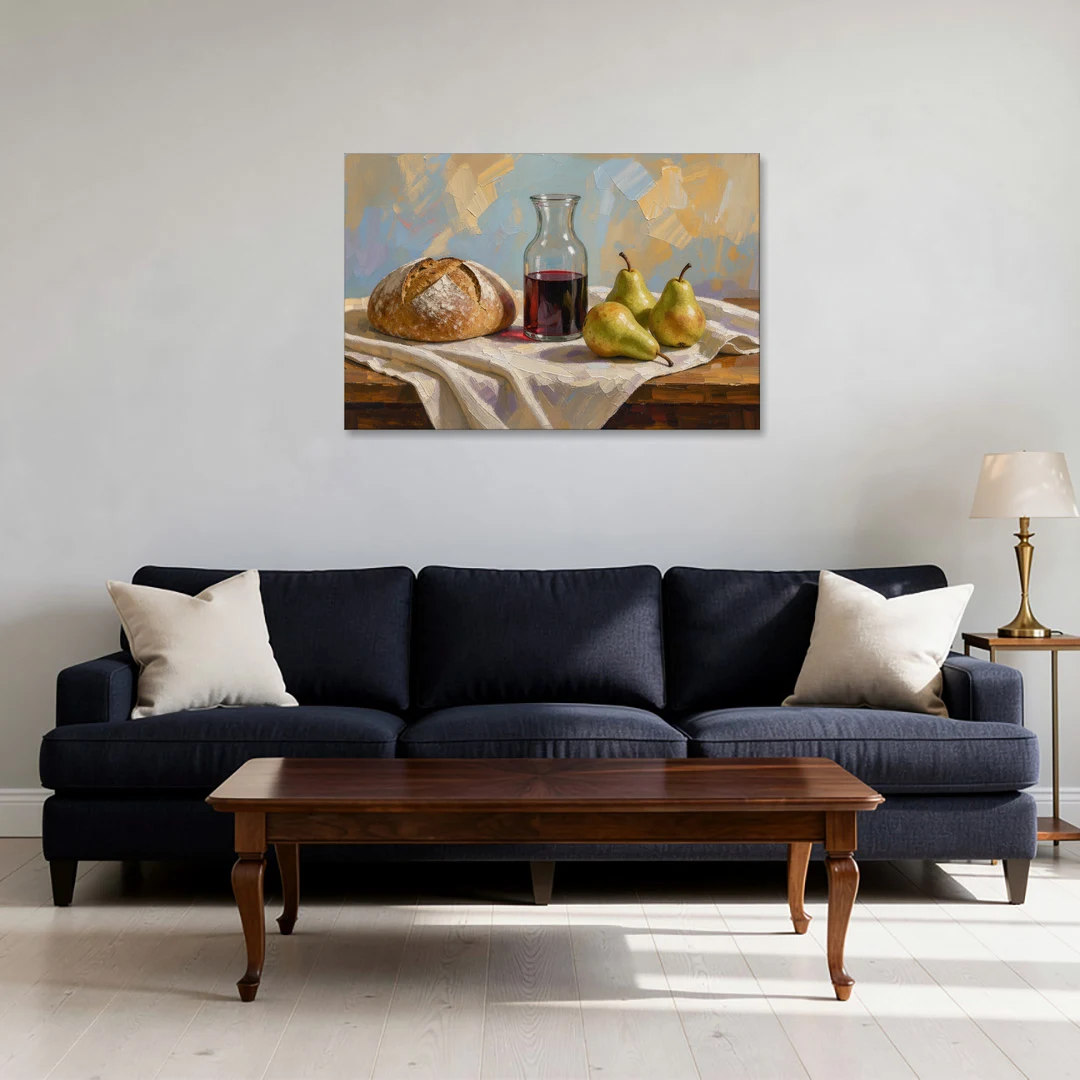 Large Wall Art for Dining Room Still Life - Canvas Wall Art - Sofa - 36x24