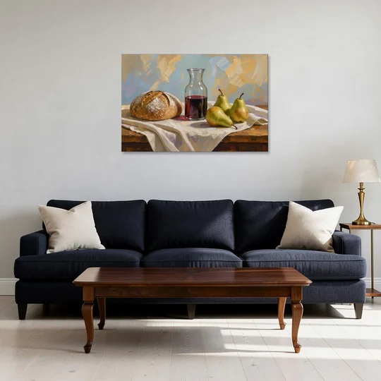 Large Wall Art for Dining Room Still Life - Canvas Wall Art - Sofa - 36x24