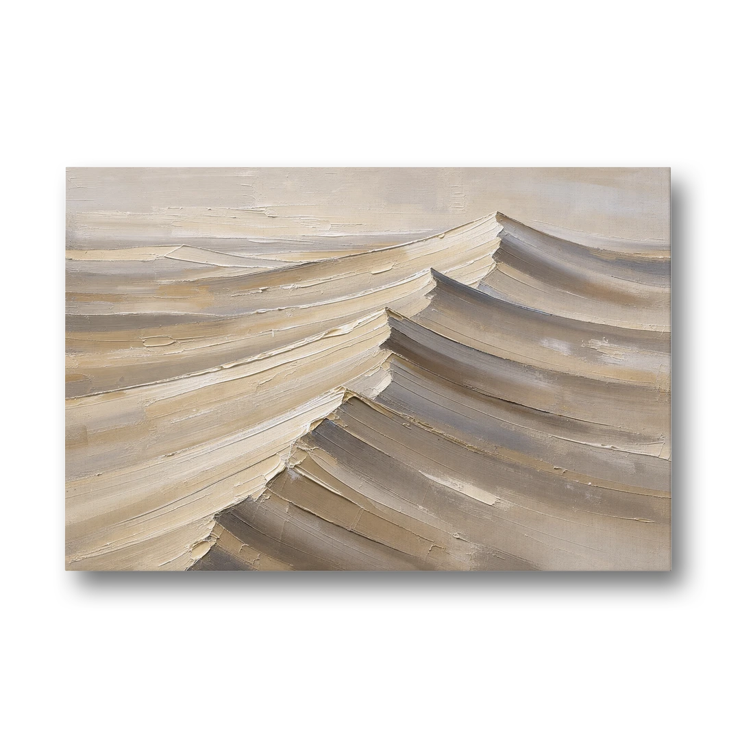 Large Wall Art for Living Room Knife-Cut Dune Crests - Canvas Wall Art - Front