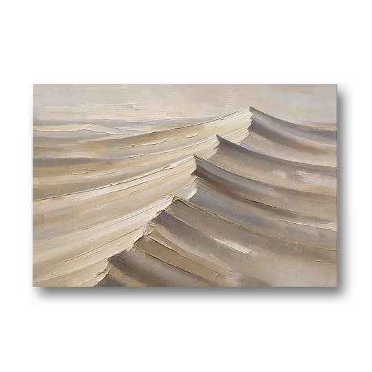 Large Wall Art for Living Room Knife-Cut Dune Crests - Canvas Wall Art - Front