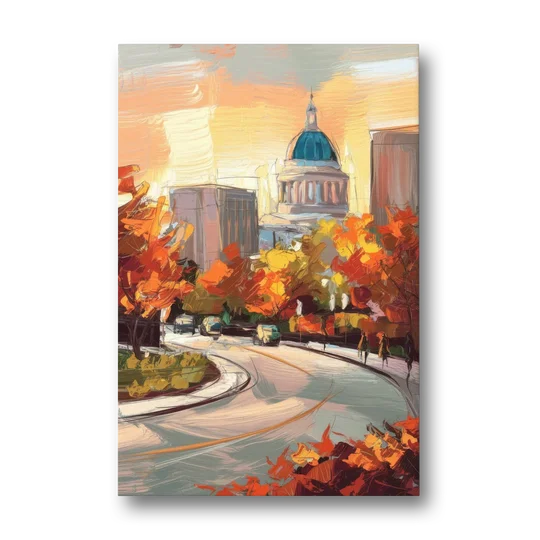 Lincoln Scenic Views - Canvas Wall Art - Front