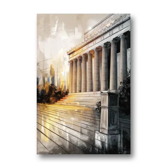 Lincoln Urban Charm - Canvas Wall Art - Front