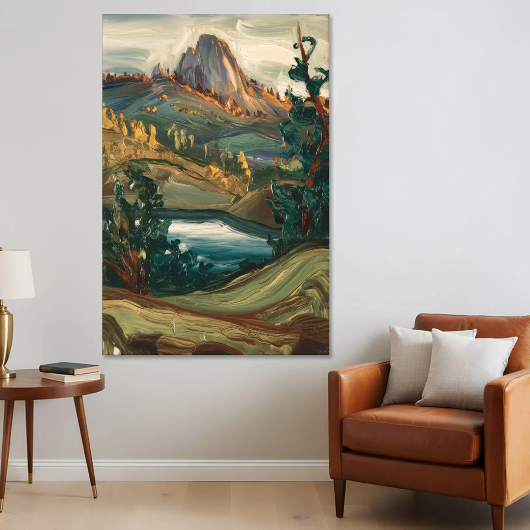 Little Rock Pinnacle Mountain - Canvas Wall Art - Sofa - 40x60