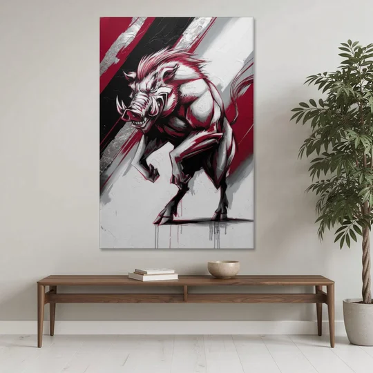 Little Rock Razorbacks Tribute - Canvas Wall Art - Coffee Table - 40x60