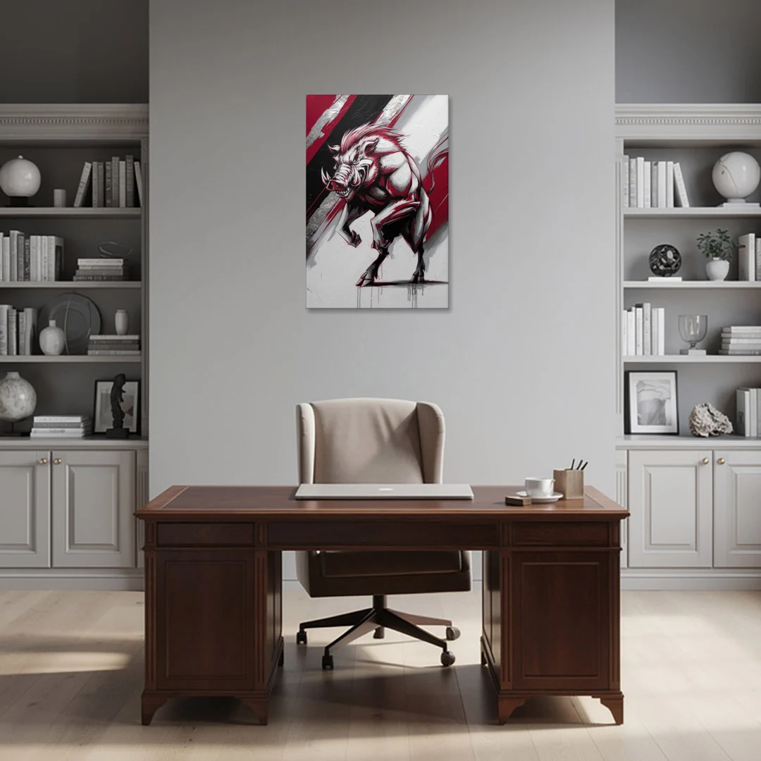 Little Rock Razorbacks Tribute - Canvas Wall Art - Office - 24x36