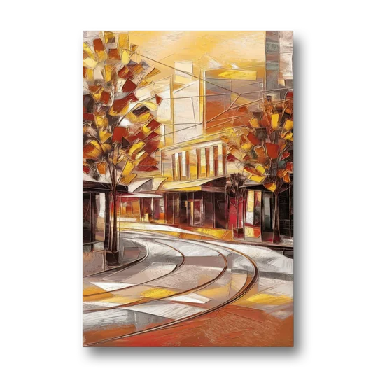 Little Rock River Market View - Canvas Wall Art - Front
