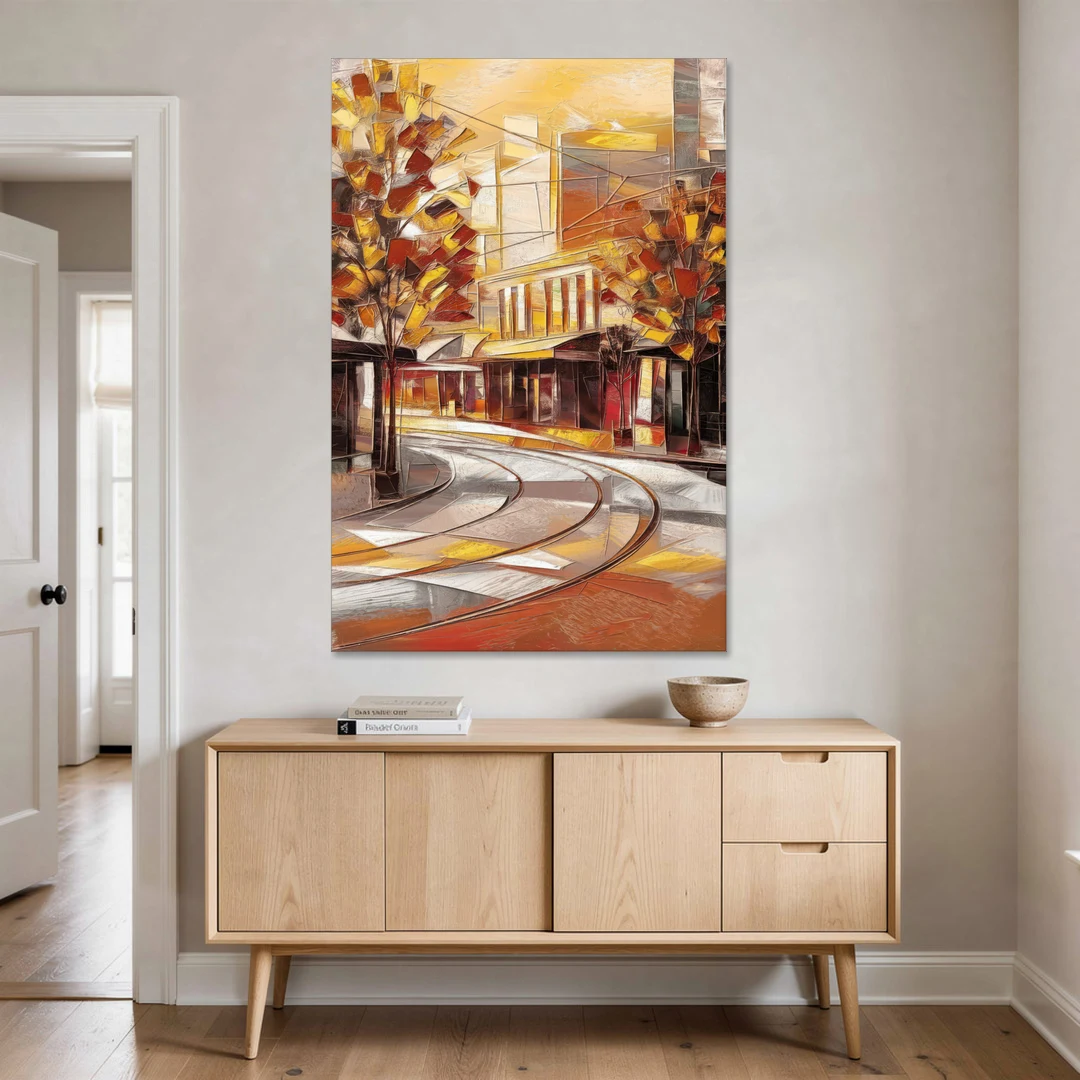 Little Rock River Market View - Canvas Wall Art - Coffee Table - 40x60