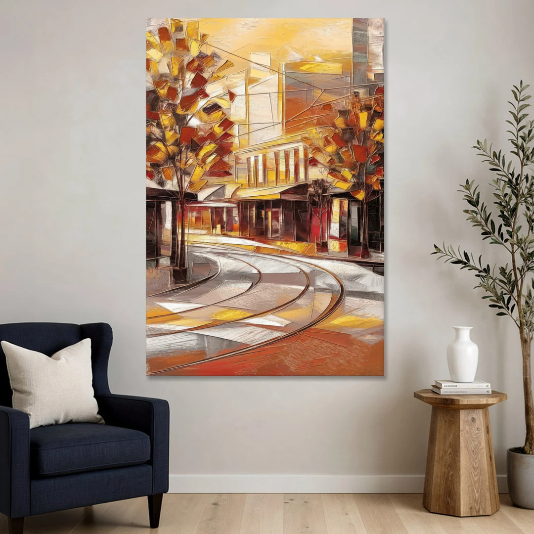 Little Rock River Market View - Canvas Wall Art - Sofa - 40x60