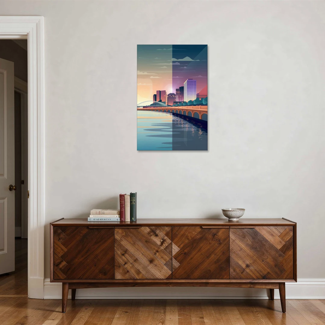 Little Rock Scenic Riverfront - Canvas Wall Art - Coffee Table - 24x36