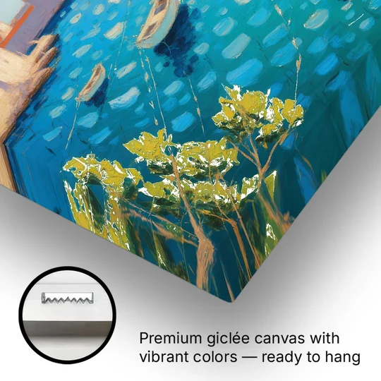 Lokrum Island Escape - Canvas Wall Art - Gallery Wrap Corner