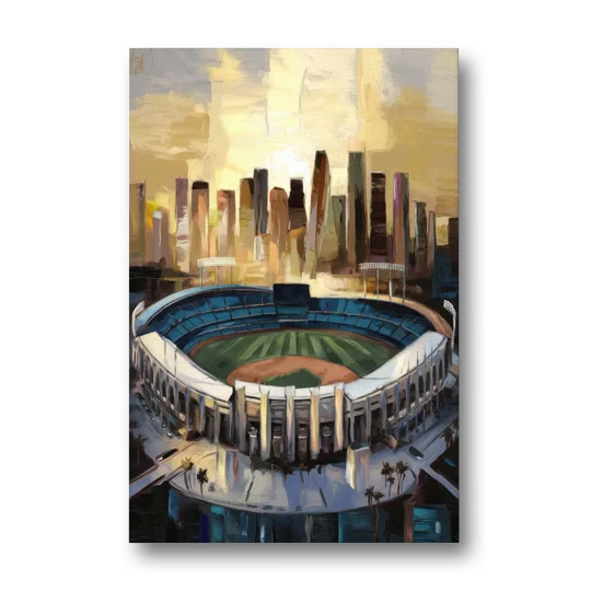 Los Angeles Dodgers Stadium - Canvas Wall Art - Front
