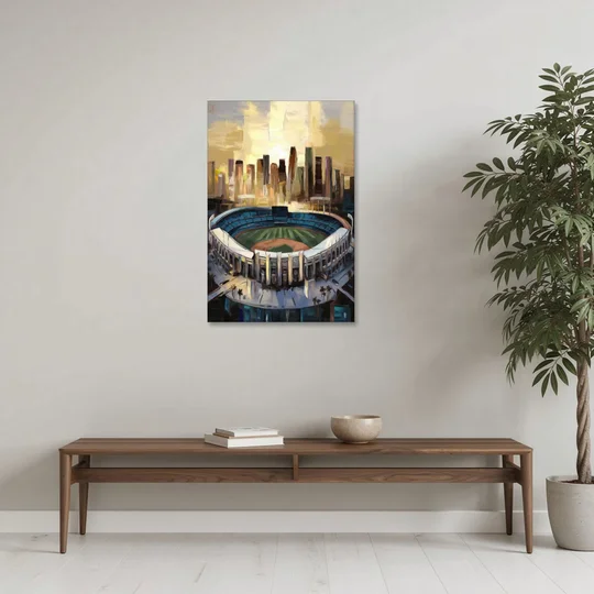Los Angeles Dodgers Stadium - Canvas Wall Art - Coffee Table - 24x36