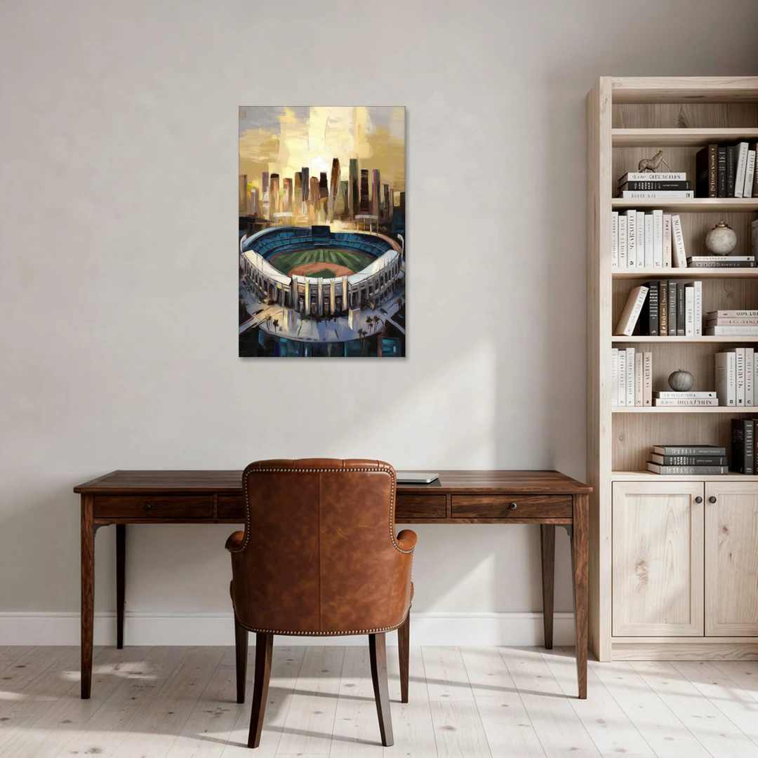 Los Angeles Dodgers Stadium - Canvas Wall Art - Office - 24x36