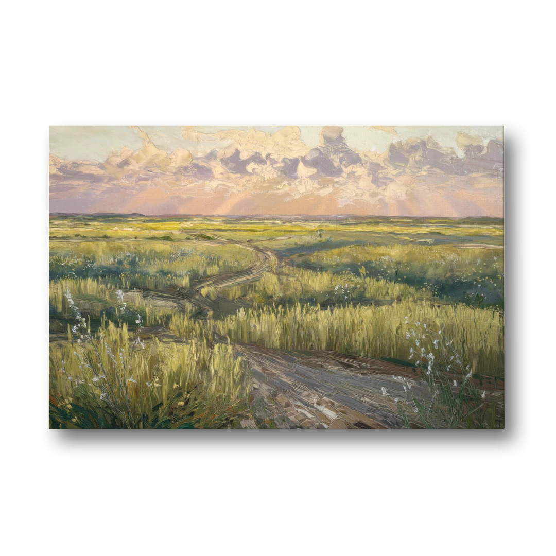 Lubbock Prairie Landscape - Canvas Wall Art - Front