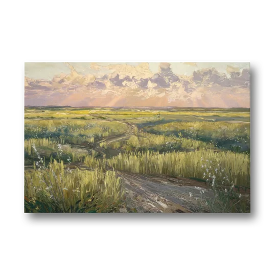 Lubbock Prairie Landscape - Canvas Wall Art - Front