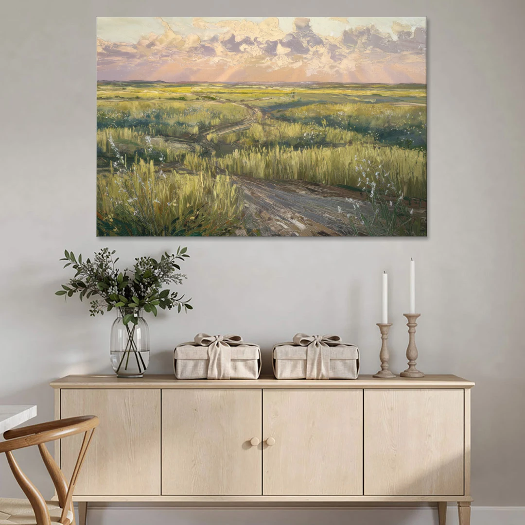 Lubbock Prairie Landscape - Canvas Wall Art - Coffee Table - 60x40