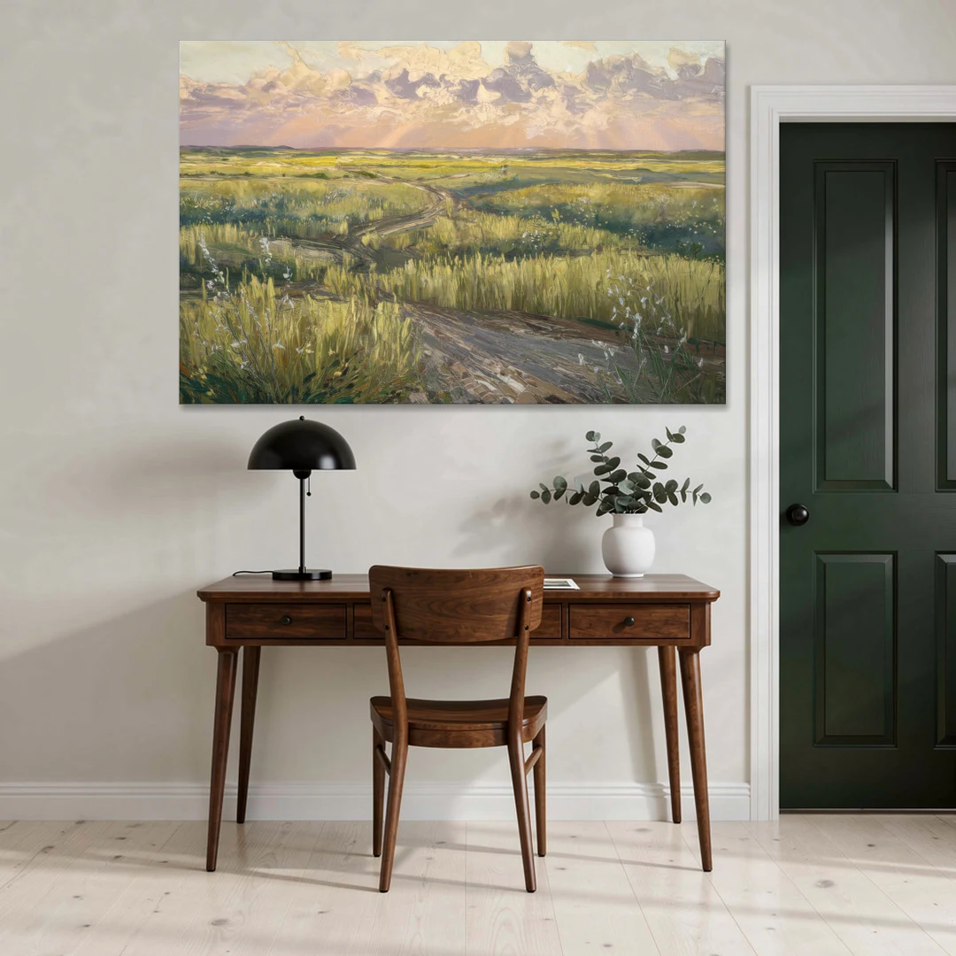 Lubbock Prairie Landscape - Canvas Wall Art - Office - 60x40