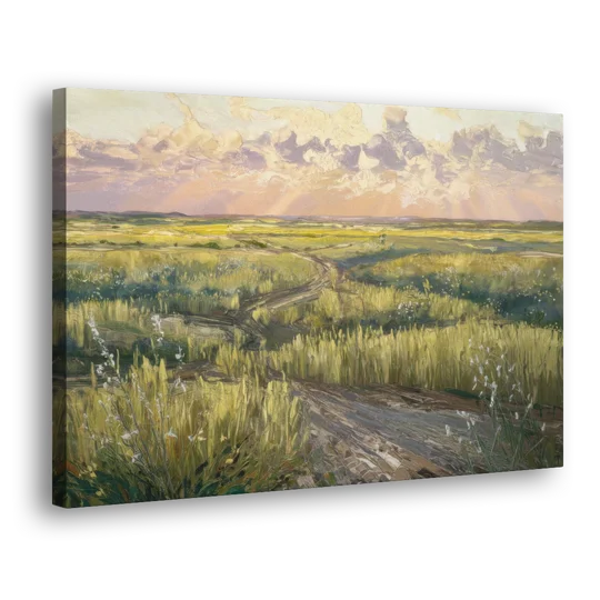 Lubbock Prairie Landscape - Canvas Wall Art - Side
