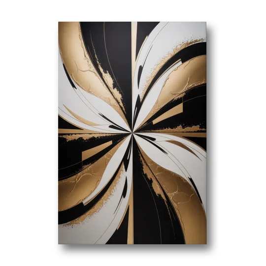 Luxurious Geometric Elegance - Canvas Wall Art - Front