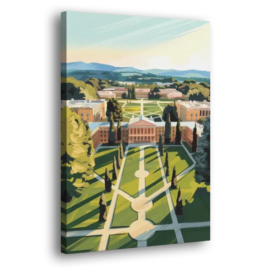 Madison Campus Aerial View - Canvas Wall Art - Side