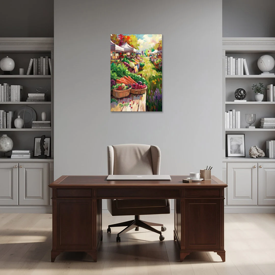 Madison Farmers Market Delight - Canvas Wall Art - Office - 24x36