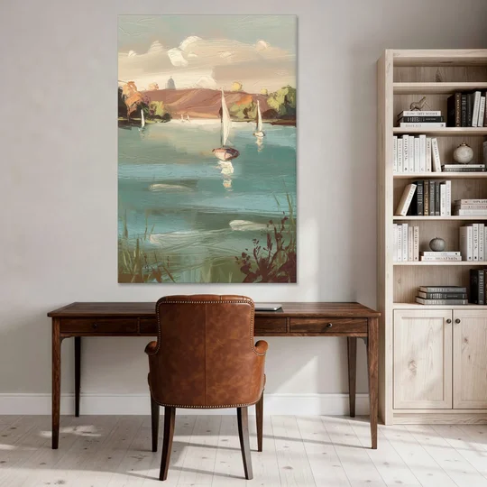 Madison Lake Mendota Serenity - Canvas Wall Art - Office - 40x60