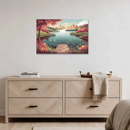 Madison Scenic Lakeshores - Canvas Wall Art - Coffee Table - 36x24