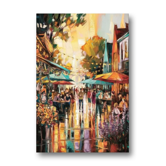 Madison Summer Festival Scene - Canvas Wall Art - Front