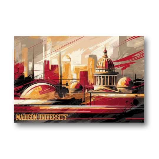 Madison University Spirit - Canvas Wall Art - Front