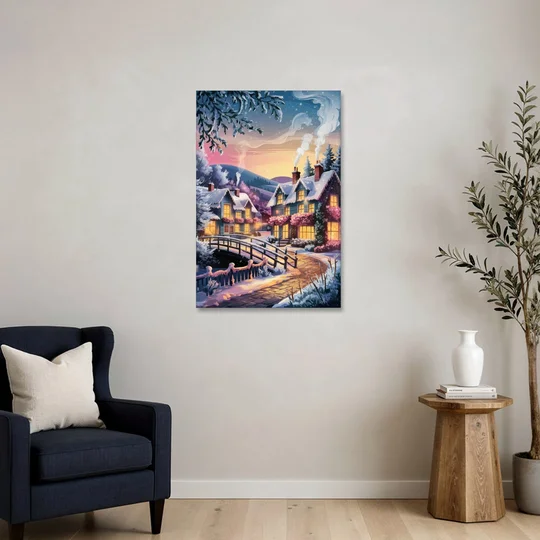 Madison Winter Wonderland - Canvas Wall Art - Sofa - 24x36