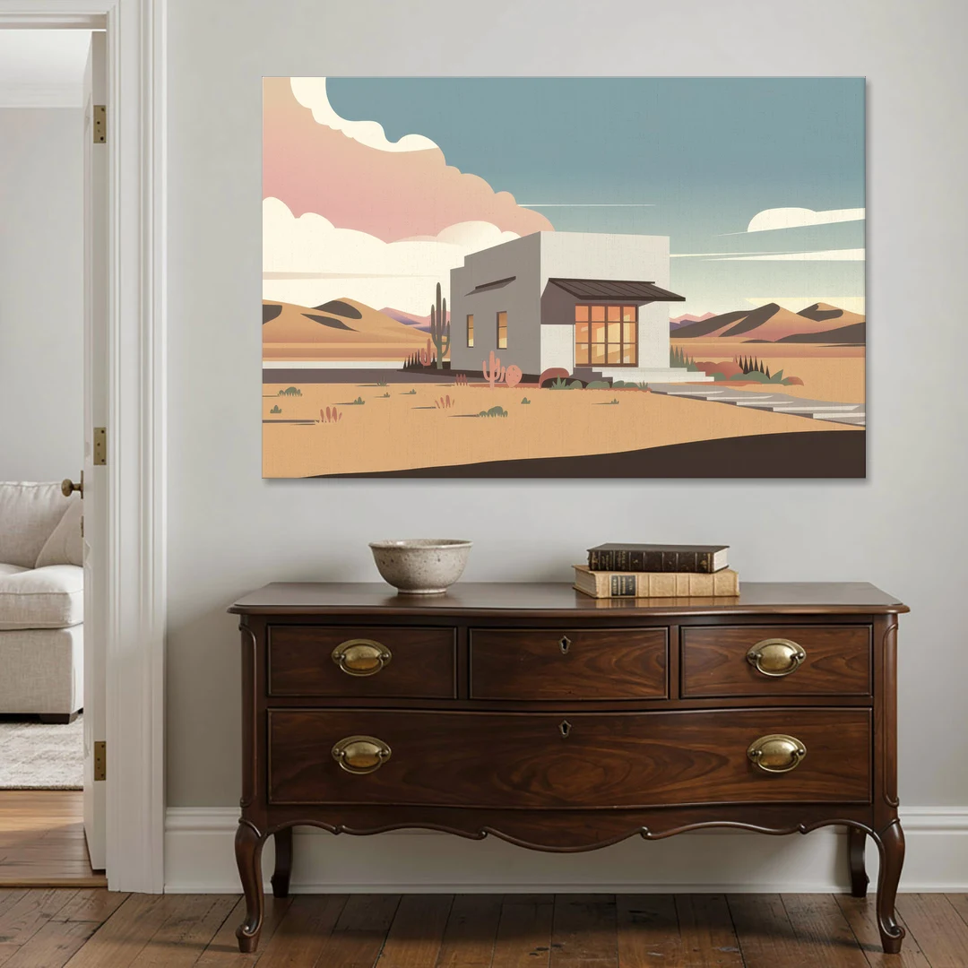 Marfa Artistic Vibes - Canvas Wall Art - Coffee Table - 60x40