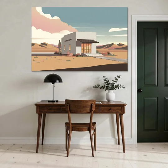 Marfa Artistic Vibes - Canvas Wall Art - Office - 60x40